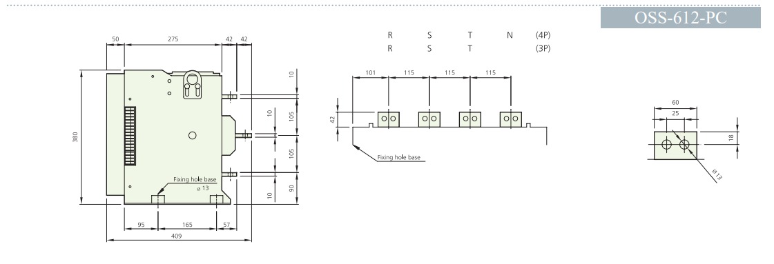 ATS Osung OSS-610-PC - 1000A (ATS 3P 1000A)