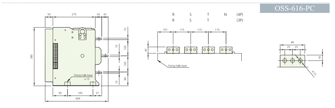 ATS Osung OSS-610-PC - 1000A (ATS 3P 1000A)